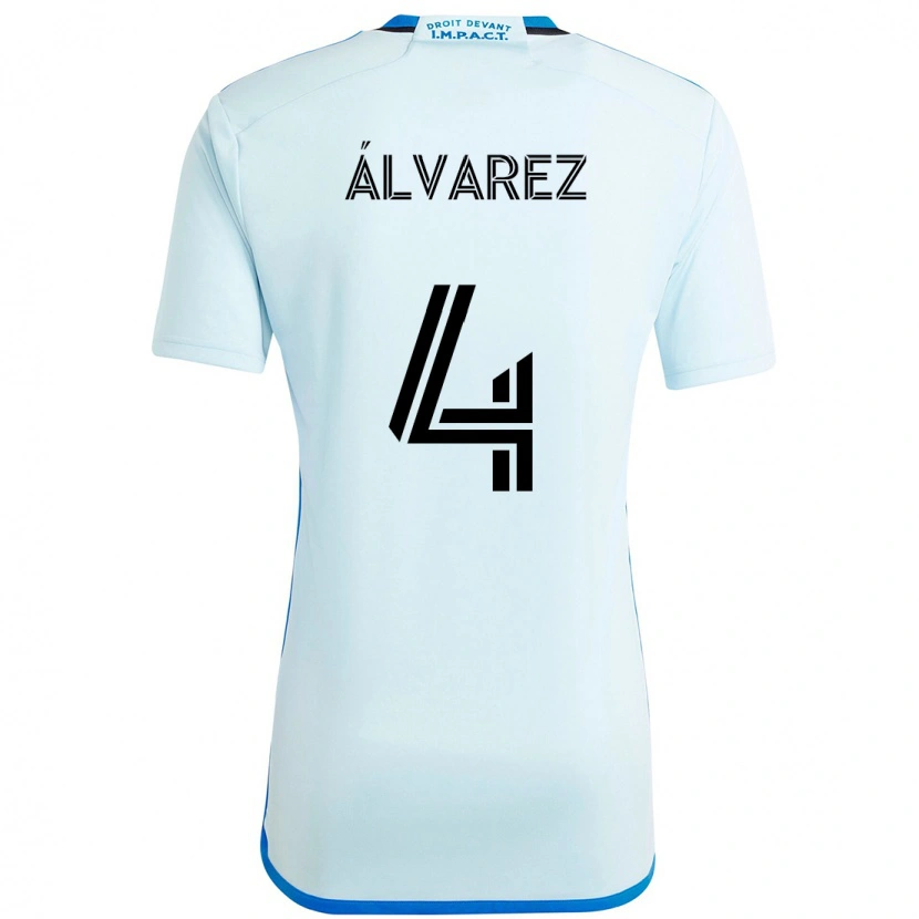 Danxen Men Fernando Álvarez #4 Sky Blue Dark Blue Away Jersey 2025/26 T-Shirt