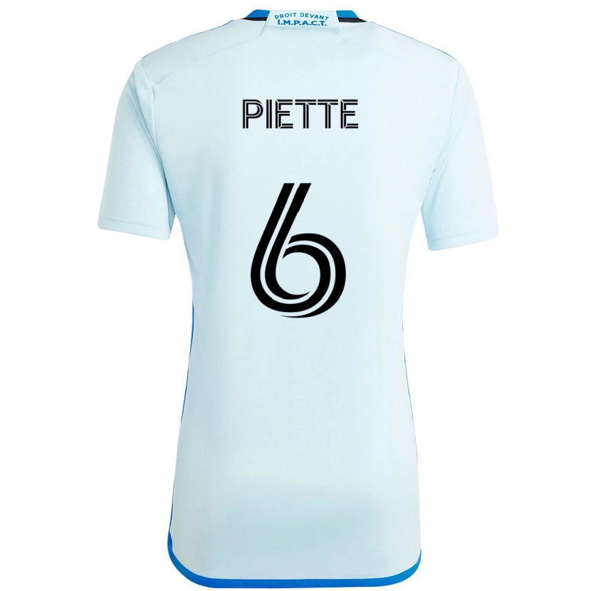Danxen Men Samuel Piette #6 Sky Blue Dark Blue Away Jersey 2025/26 T-Shirt