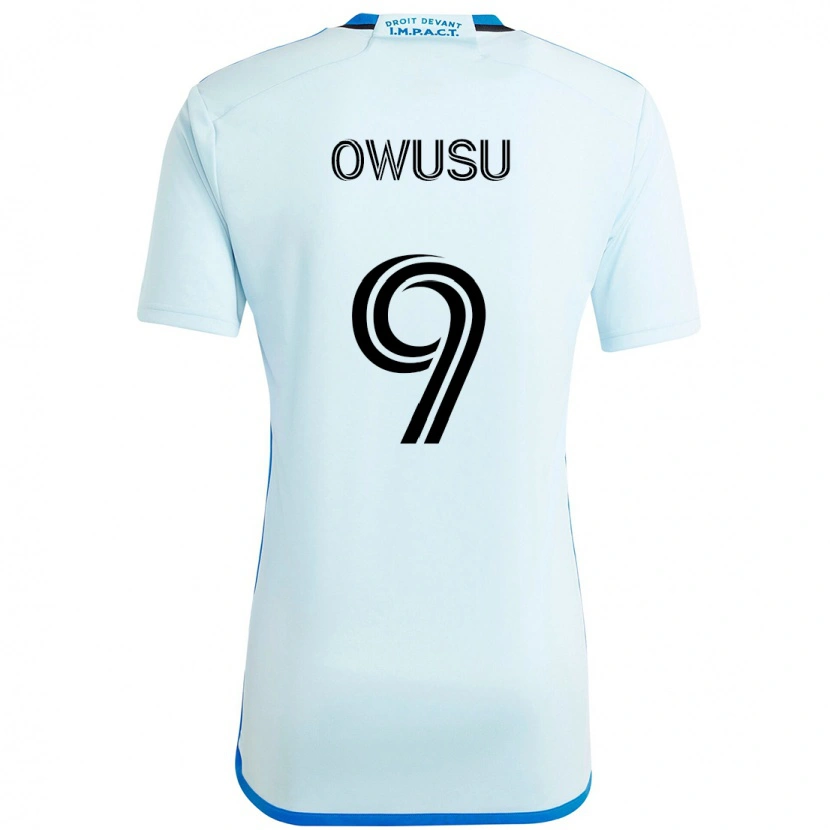 Danxen Men Prince Osei Owusu #9 Sky Blue Dark Blue Away Jersey 2025/26 T-Shirt