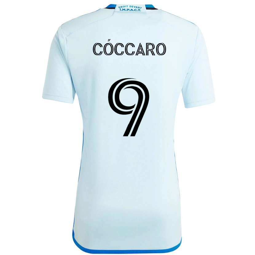 Danxen Men Matías Cóccaro #9 Sky Blue Dark Blue Away Jersey 2025/26 T-Shirt