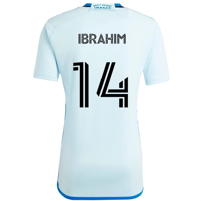Danxen Men Sunusi Ibrahim #14 Sky Blue Dark Blue Away Jersey 2025/26 T-Shirt
