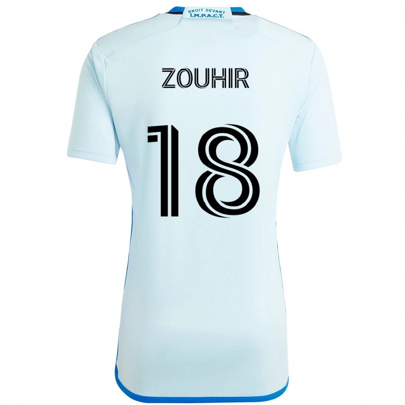 Danxen Men Rida Zouhir #18 Sky Blue Dark Blue Away Jersey 2025/26 T-Shirt