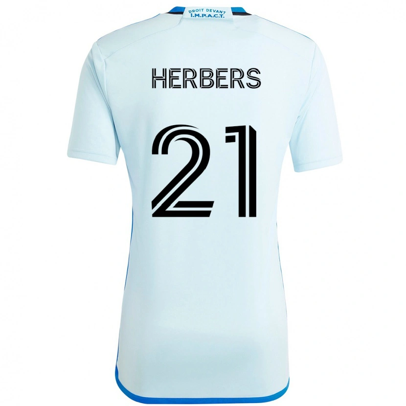 Danxen Men Fabian Herbers #21 Sky Blue Dark Blue Away Jersey 2025/26 T-Shirt