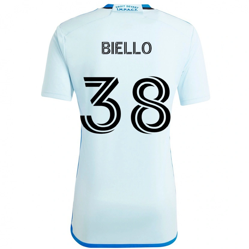 Danxen Men Alessandro Biello #38 Sky Blue Dark Blue Away Jersey 2025/26 T-Shirt