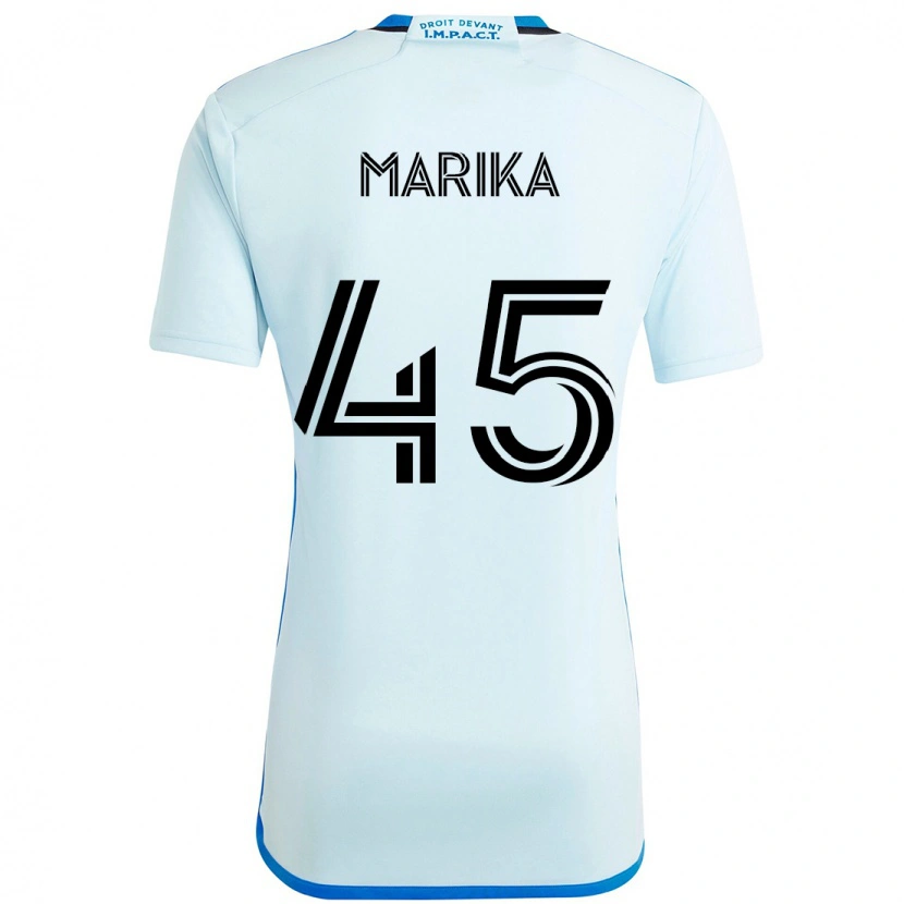Danxen Men Cregheur Marika #45 Sky Blue Dark Blue Away Jersey 2025/26 T-Shirt