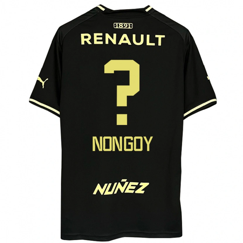 Danxen Men Pablo Nongoy #0 Black Yellow Away Jersey 2025/26 T-Shirt