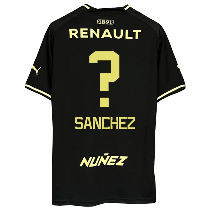 Danxen Men Juan Sanchez #0 Black Yellow Away Jersey 2025/26 T-Shirt