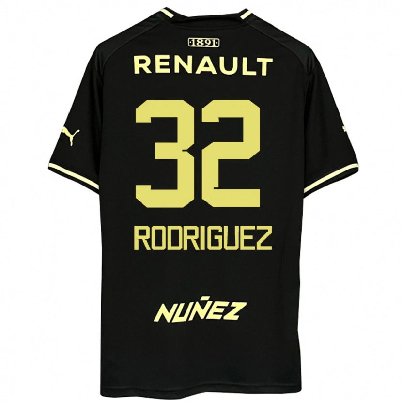 Danxen Men Randall Rodríguez #32 Black Yellow Away Jersey 2025/26 T-Shirt