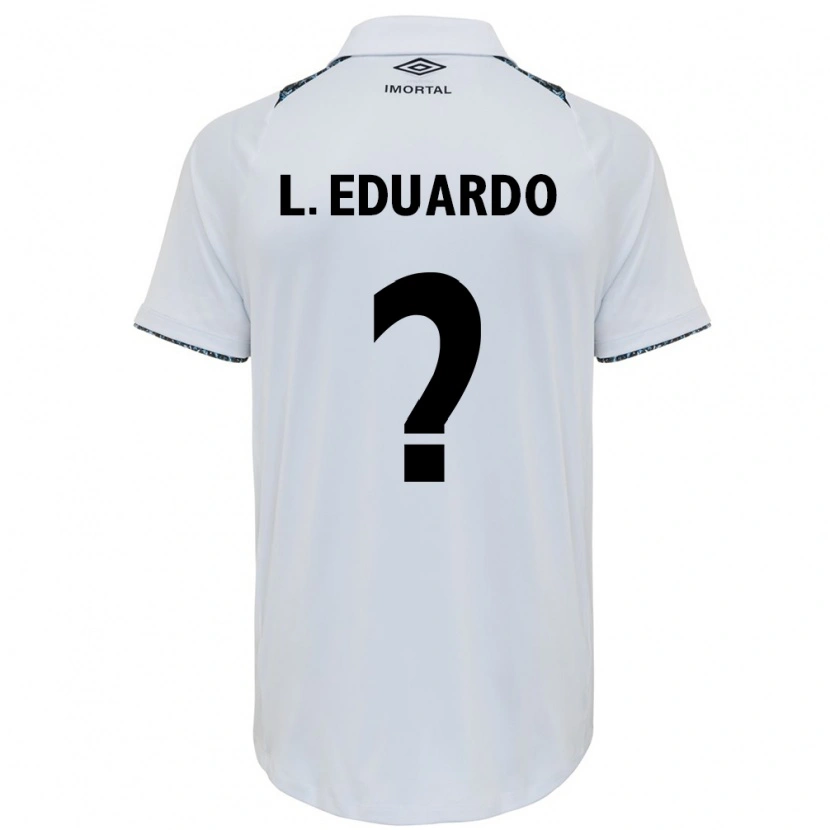 Danxen Men Luis Eduardo #0 White Blue Away Jersey 2025/26 T-Shirt