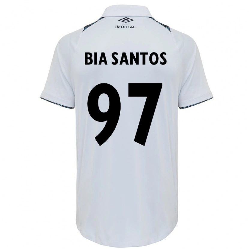 Danxen Men Bia Santos #97 White Blue Away Jersey 2025/26 T-Shirt
