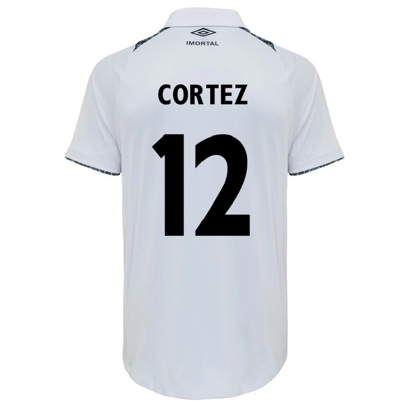 Danxen Men Bruno Cortez #12 White Blue Away Jersey 2025/26 T-Shirt