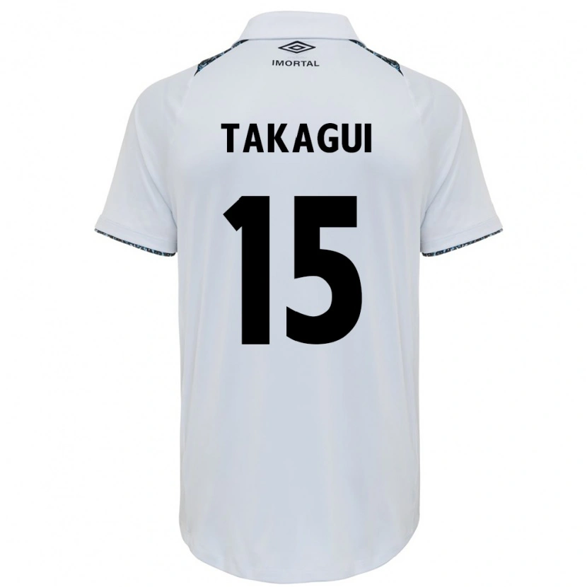 Danxen Men Ana Tiemi Takagui #15 White Blue Away Jersey 2025/26 T-Shirt