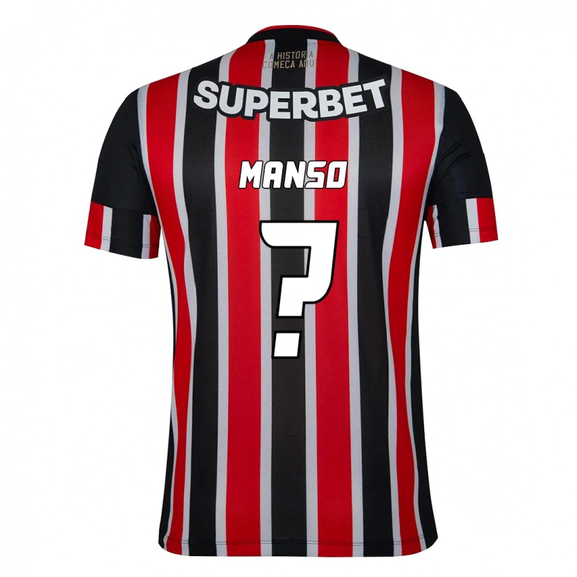 Danxen Men Mateus Manso #0 Black Red Away Jersey 2025/26 T-Shirt