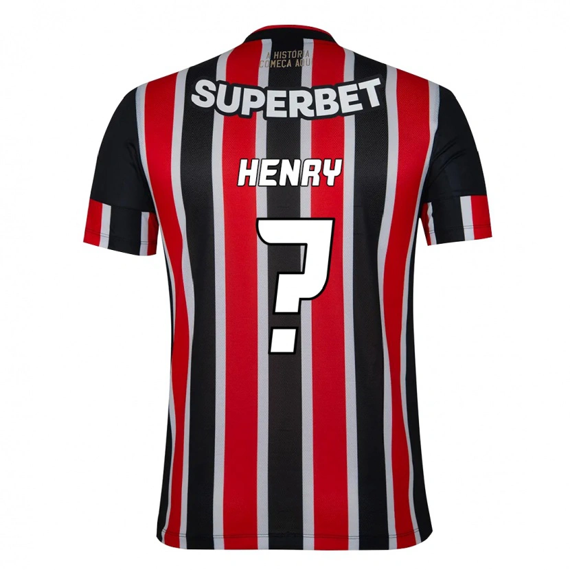 Danxen Men Thierry Henry #0 Black Red Away Jersey 2025/26 T-Shirt
