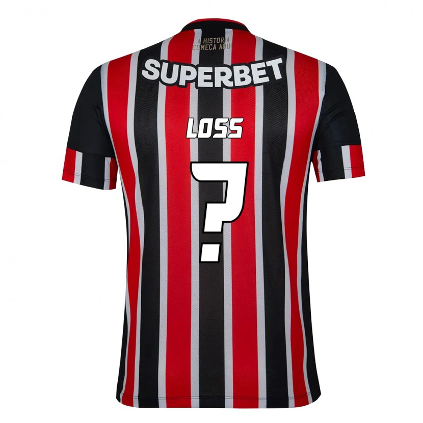 Danxen Men Lucas Loss #0 Black Red Away Jersey 2025/26 T-Shirt