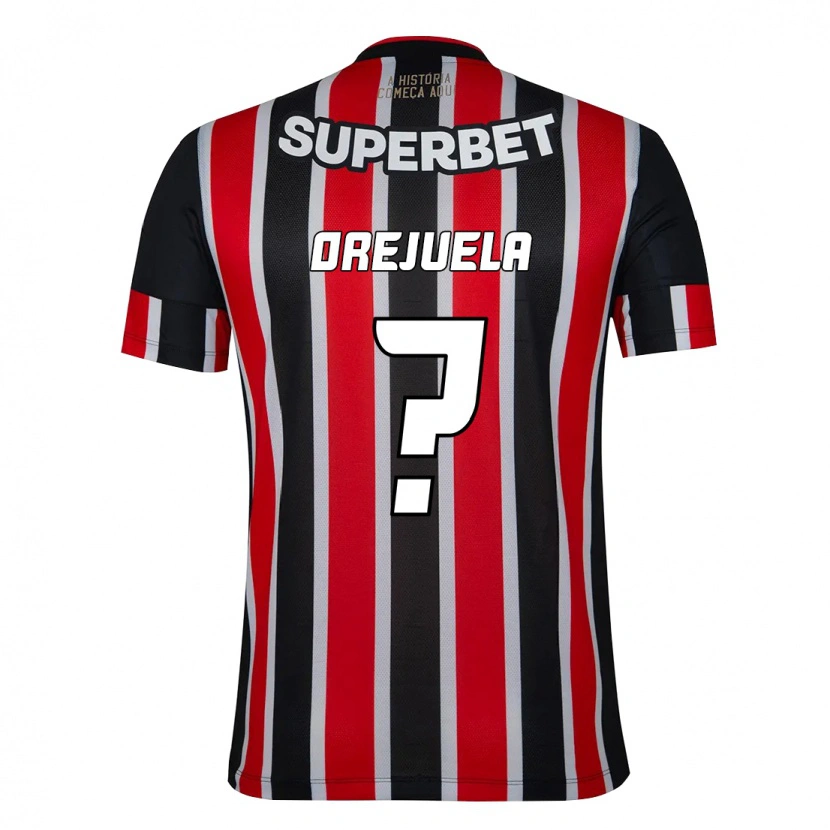 Danxen Men Luis Orejuela #0 Black Red Away Jersey 2025/26 T-Shirt