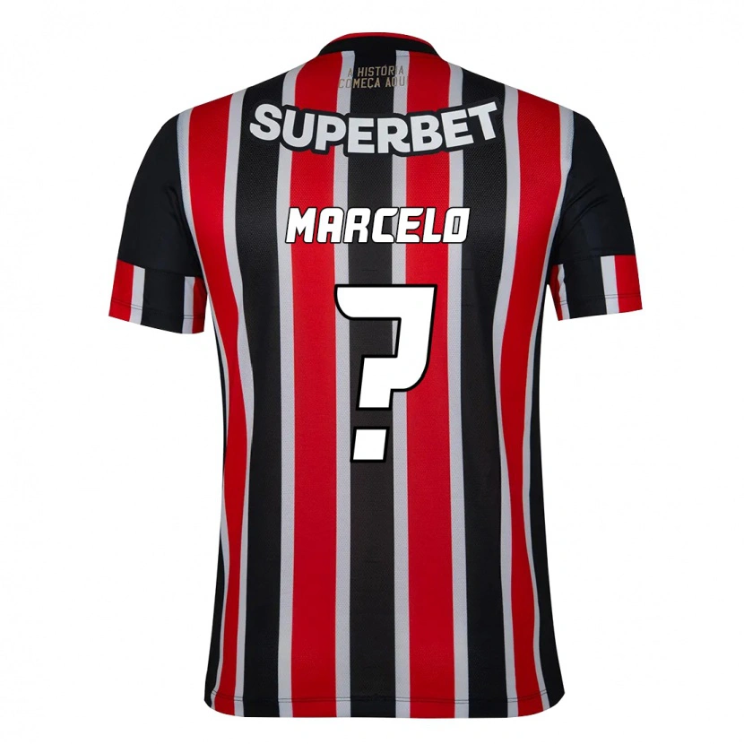 Danxen Men Marcelo #0 Black Red Away Jersey 2025/26 T-Shirt