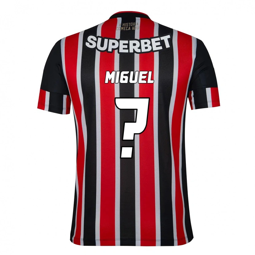Danxen Men Miguel #0 Black Red Away Jersey 2025/26 T-Shirt