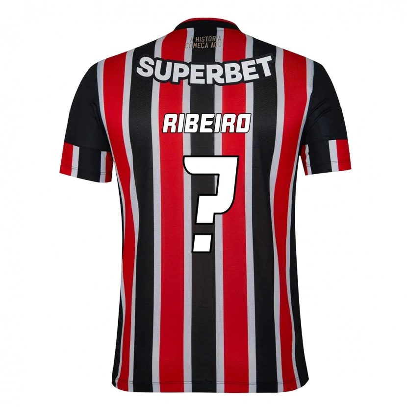 Danxen Men Thiago Ribeiro #0 Black Red Away Jersey 2025/26 T-Shirt