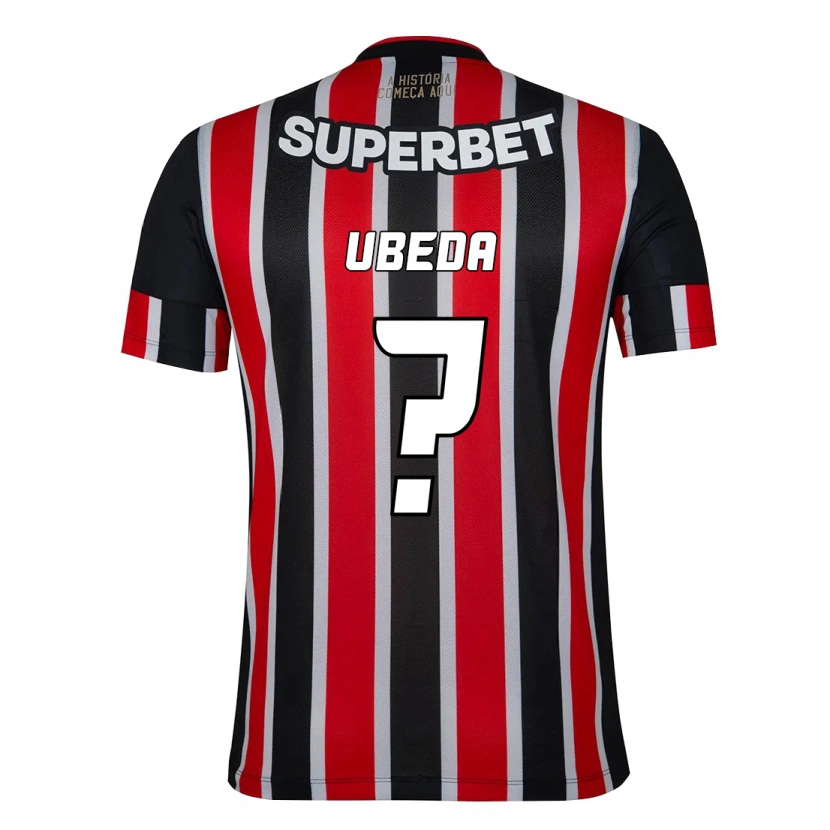 Danxen Men Felipe Ubeda #0 Black Red Away Jersey 2025/26 T-Shirt