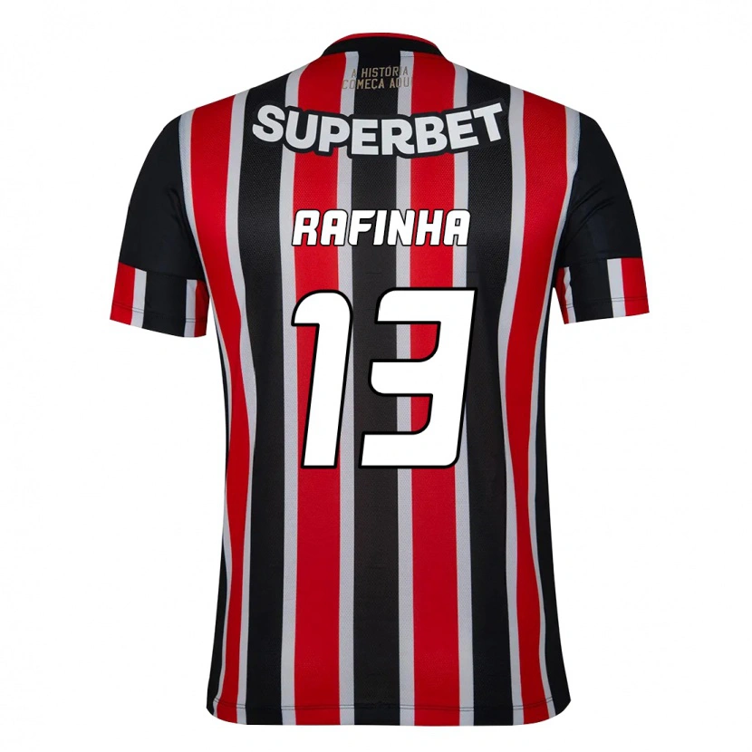 Danxen Men Rafinha #13 Black Red Away Jersey 2025/26 T-Shirt