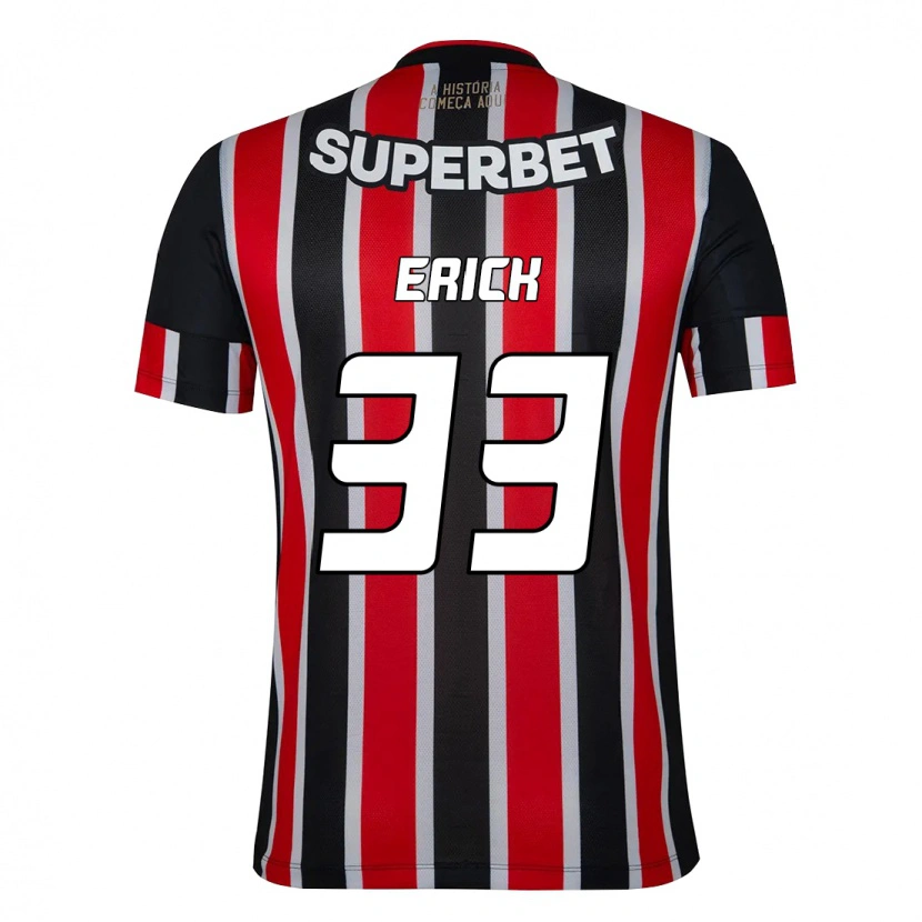 Danxen Men Erick #33 Black Red Away Jersey 2025/26 T-Shirt