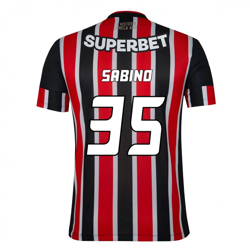 Danxen Men Sabino #35 Black Red Away Jersey 2025/26 T-Shirt