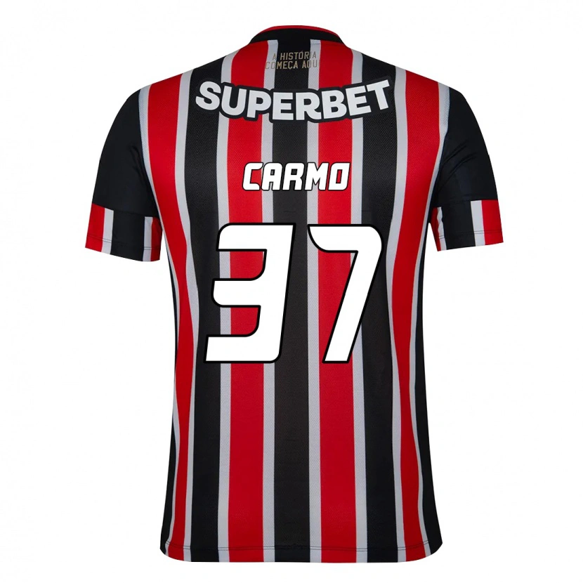Danxen Men Henrique Carmo #37 Black Red Away Jersey 2025/26 T-Shirt