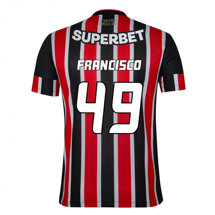 Danxen Men Ryan Francisco #49 Black Red Away Jersey 2025/26 T-Shirt