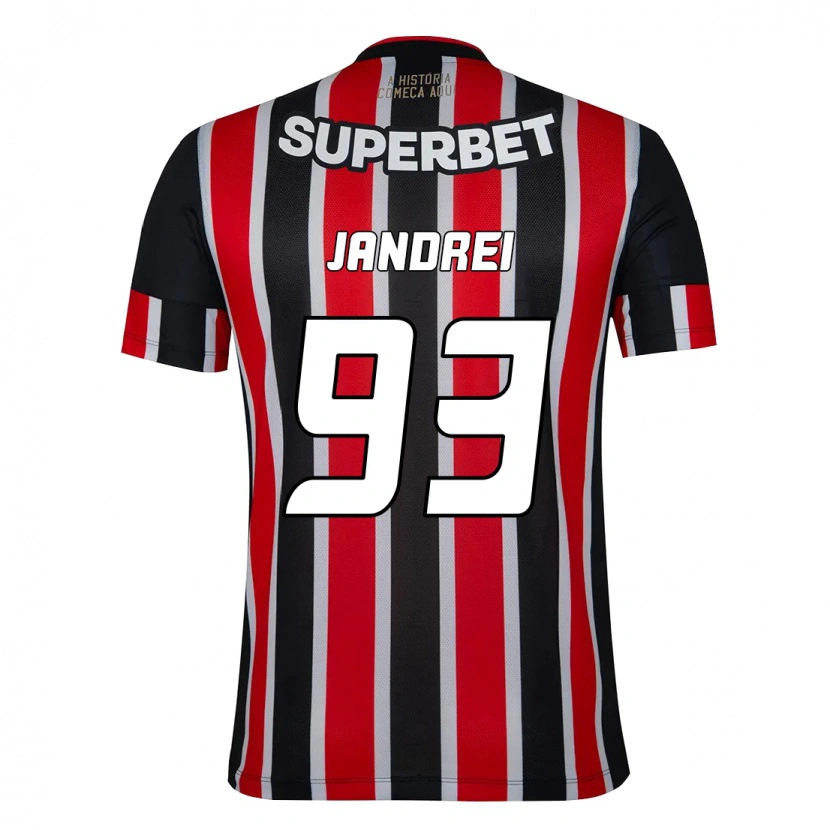 Danxen Men Jandrei #93 Black Red Away Jersey 2025/26 T-Shirt