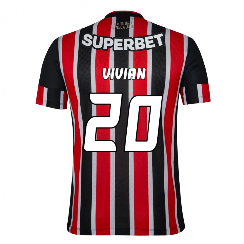 Danxen Men Vivian #20 Black Red Away Jersey 2025/26 T-Shirt