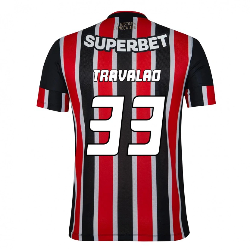 Danxen Men Rafa Travalão #33 Black Red Away Jersey 2025/26 T-Shirt