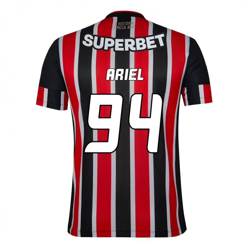 Danxen Men Ariel #94 Black Red Away Jersey 2025/26 T-Shirt