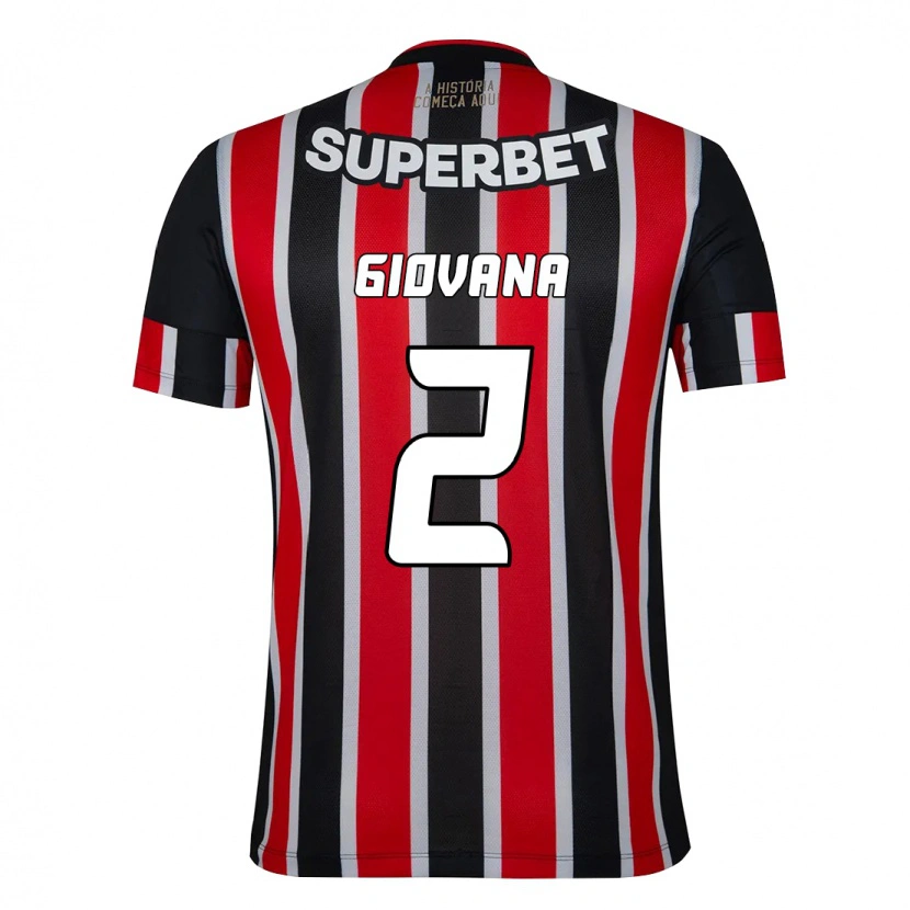 Danxen Men Giovana #2 Black Red Away Jersey 2025/26 T-Shirt