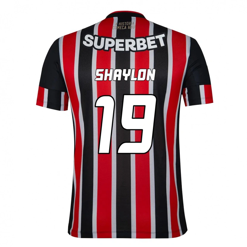 Danxen Men Shaylon #19 Black Red Away Jersey 2025/26 T-Shirt