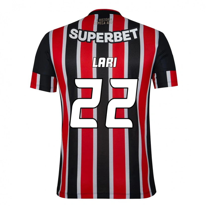 Danxen Men Lari #22 Black Red Away Jersey 2025/26 T-Shirt