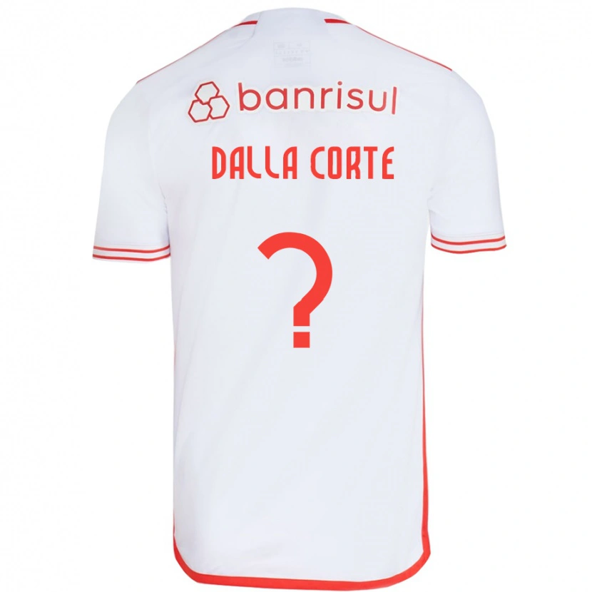 Danxen Men João Dalla Corte #0 White Red Away Jersey 2025/26 T-Shirt