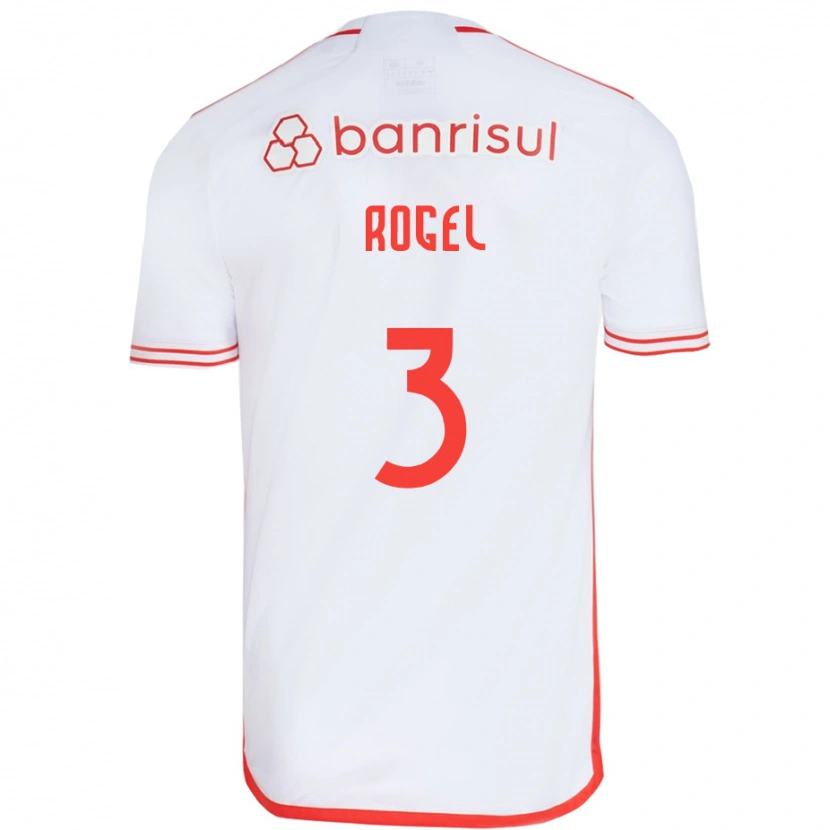 Danxen Men Agustín Rogel #3 White Red Away Jersey 2025/26 T-Shirt