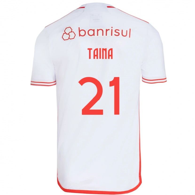 Danxen Men Tainá #21 White Red Away Jersey 2025/26 T-Shirt