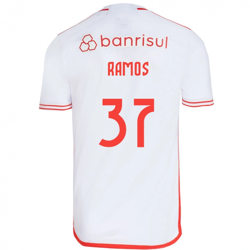 Danxen Men Lucas Ramos #37 White Red Away Jersey 2025/26 T-Shirt