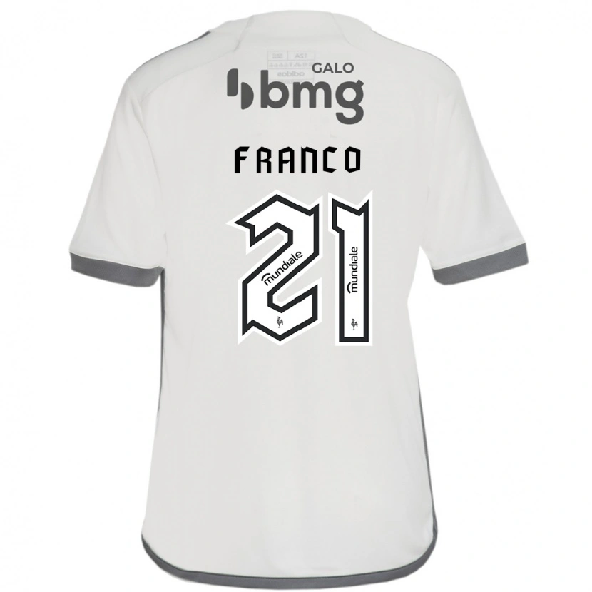 Danxen Men Alan Franco #21 Off White Away Jersey 2025/26 T-Shirt