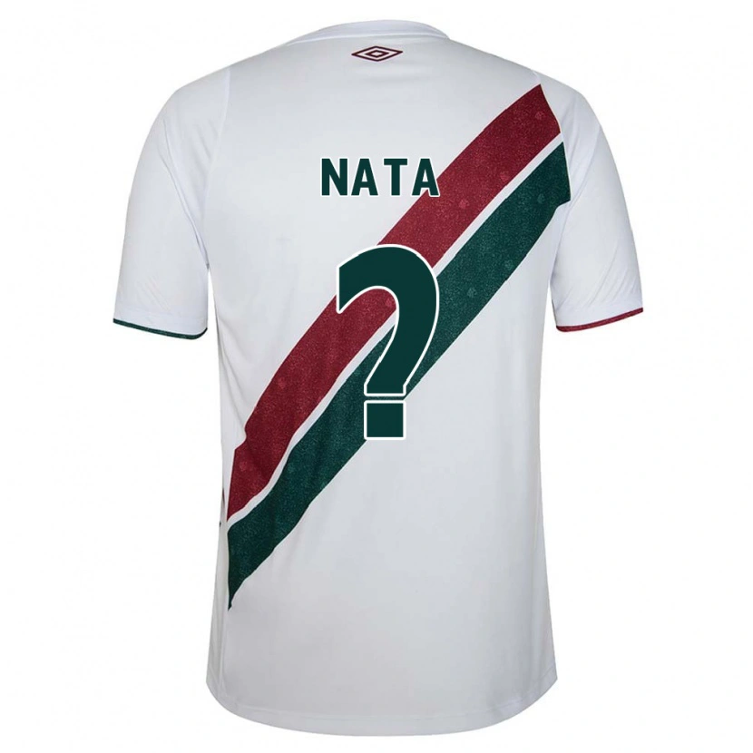 Danxen Men Wesley Natã #0 White Green Maroon Away Jersey 2025/26 T-Shirt