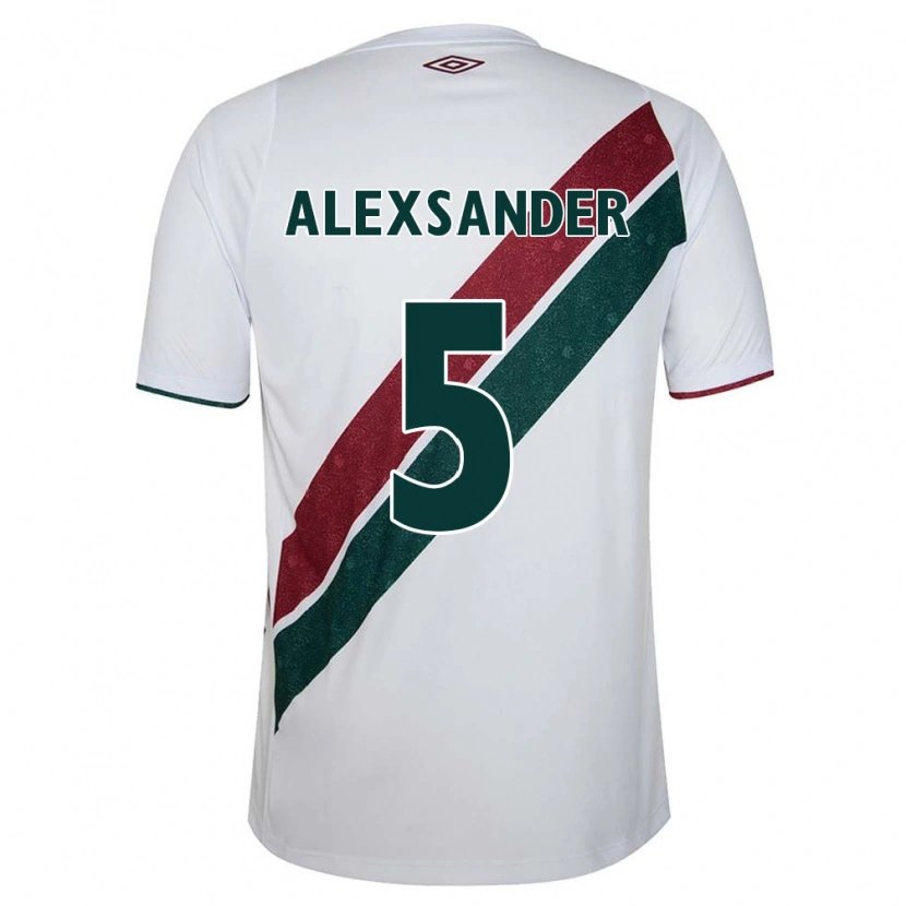 Danxen Men Alexsander #5 White Green Maroon Away Jersey 2025/26 T-Shirt