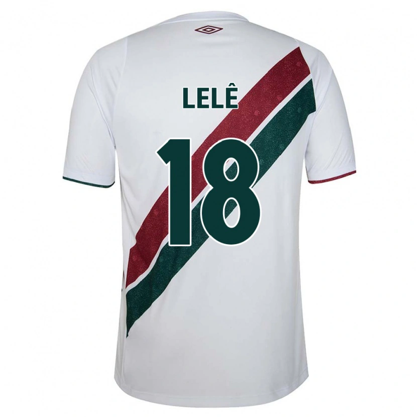 Danxen Men Lelê #18 White Green Maroon Away Jersey 2025/26 T-Shirt