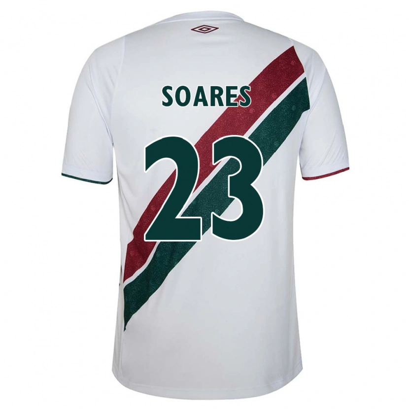 Danxen Men Dani Soares #23 White Green Maroon Away Jersey 2025/26 T-Shirt