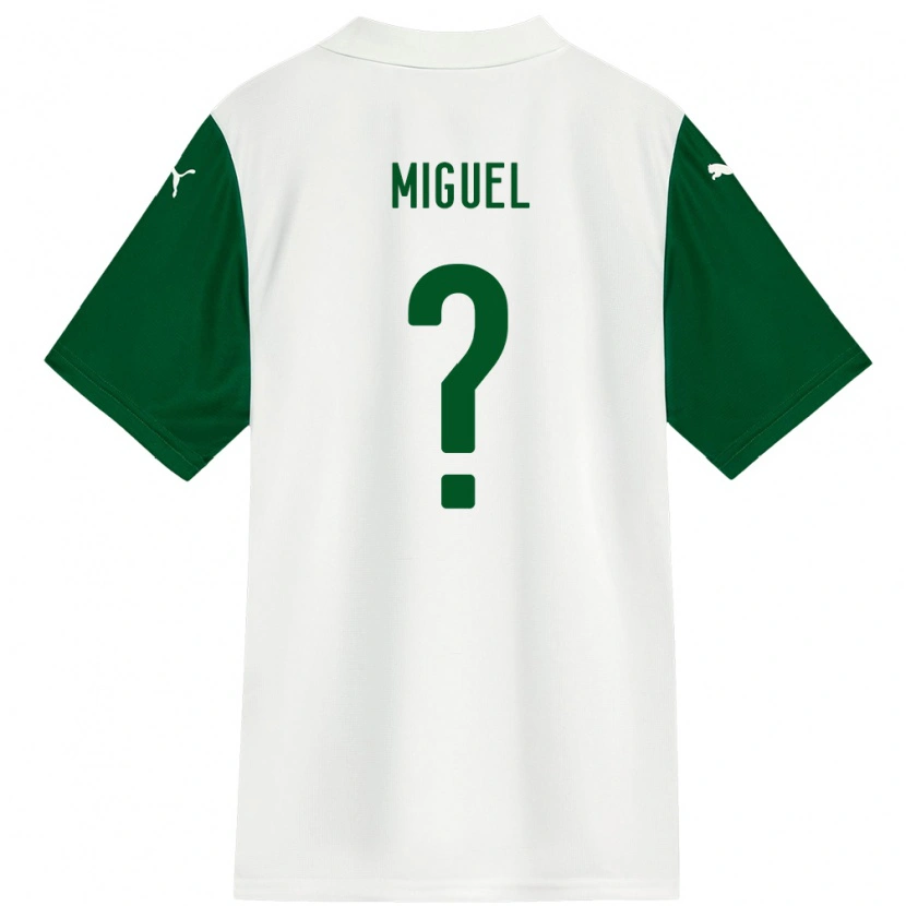 Danxen Men Carlos Miguel #0 White Green Away Jersey 2025/26 T-Shirt