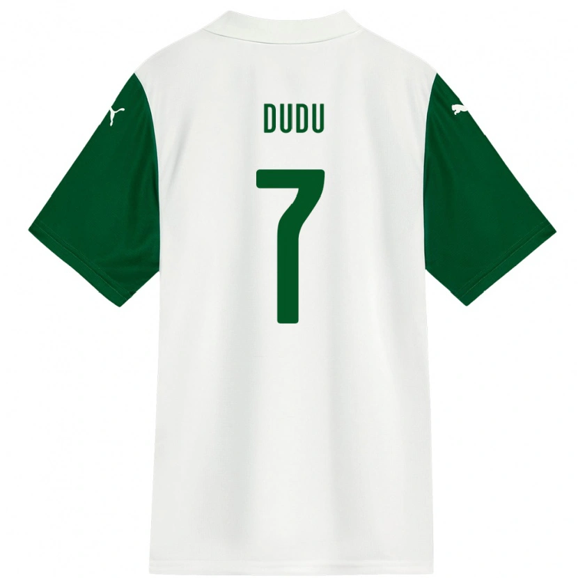 Danxen Men Dudu #7 White Green Away Jersey 2025/26 T-Shirt