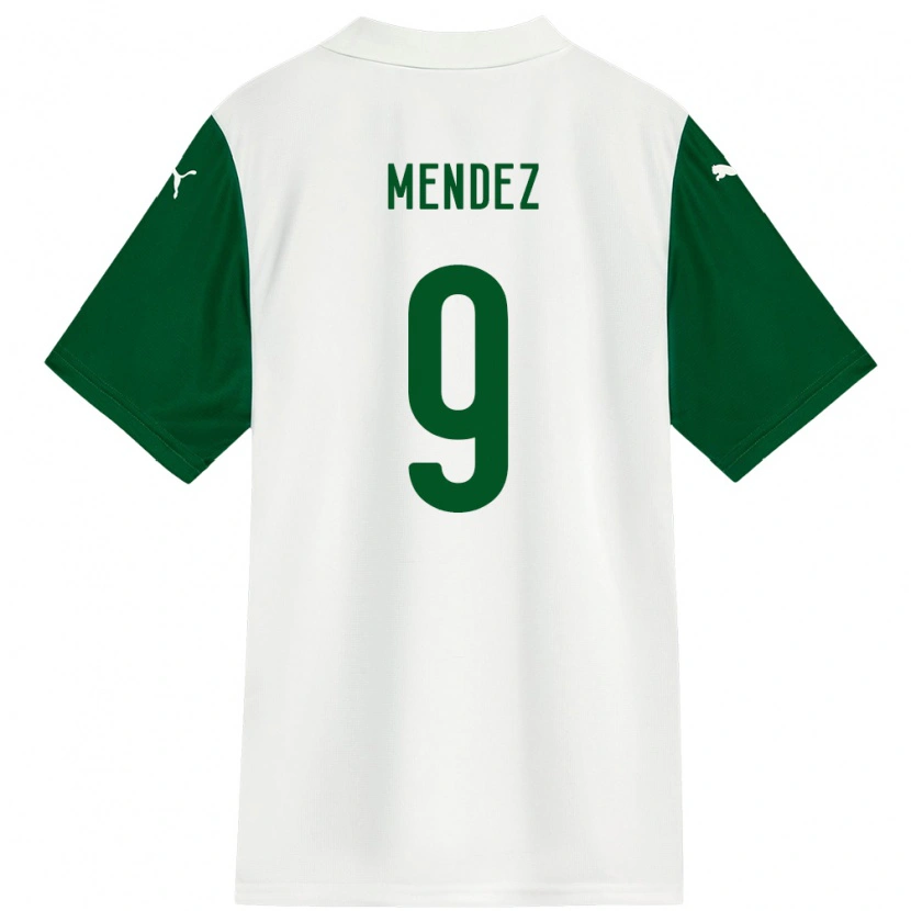 Danxen Men Cesar Mendez #9 White Green Away Jersey 2025/26 T-Shirt