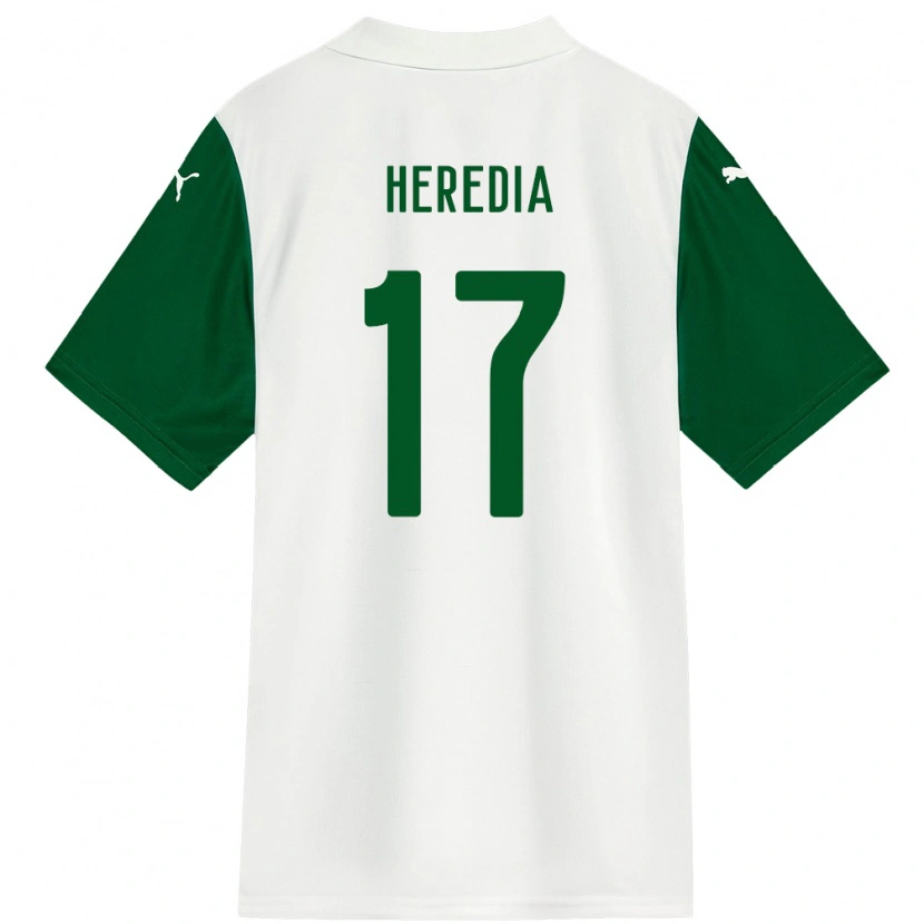 Danxen Men Jesus Heredia #17 White Green Away Jersey 2025/26 T-Shirt
