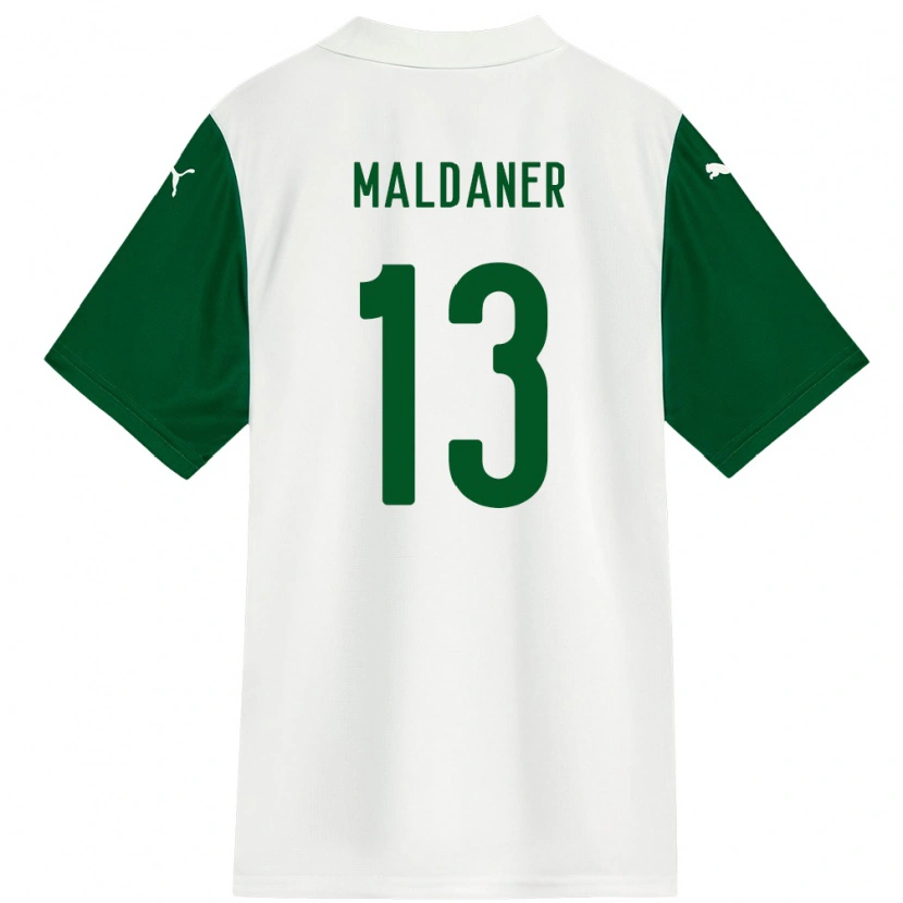 Danxen Men Pati Maldaner #13 White Green Away Jersey 2025/26 T-Shirt